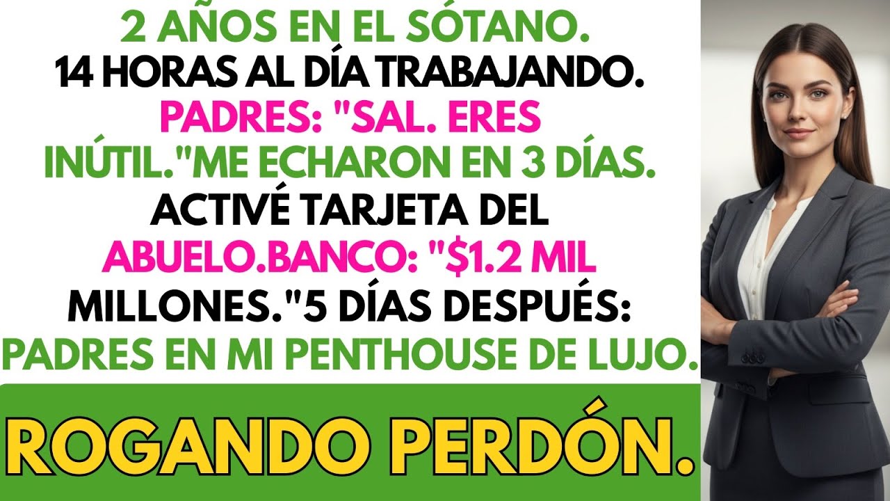 Viví 2 Años en Su Sótano Trabajando 14 Horas — Me Echaron y Activé la Tarjeta de Mi Abuelo