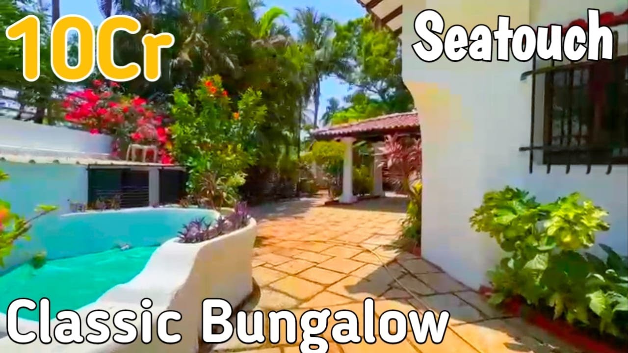 Classic Style sea touch Bungalow for sale at Mumbai 10Cr Only | With beautiful  lawn Madh island