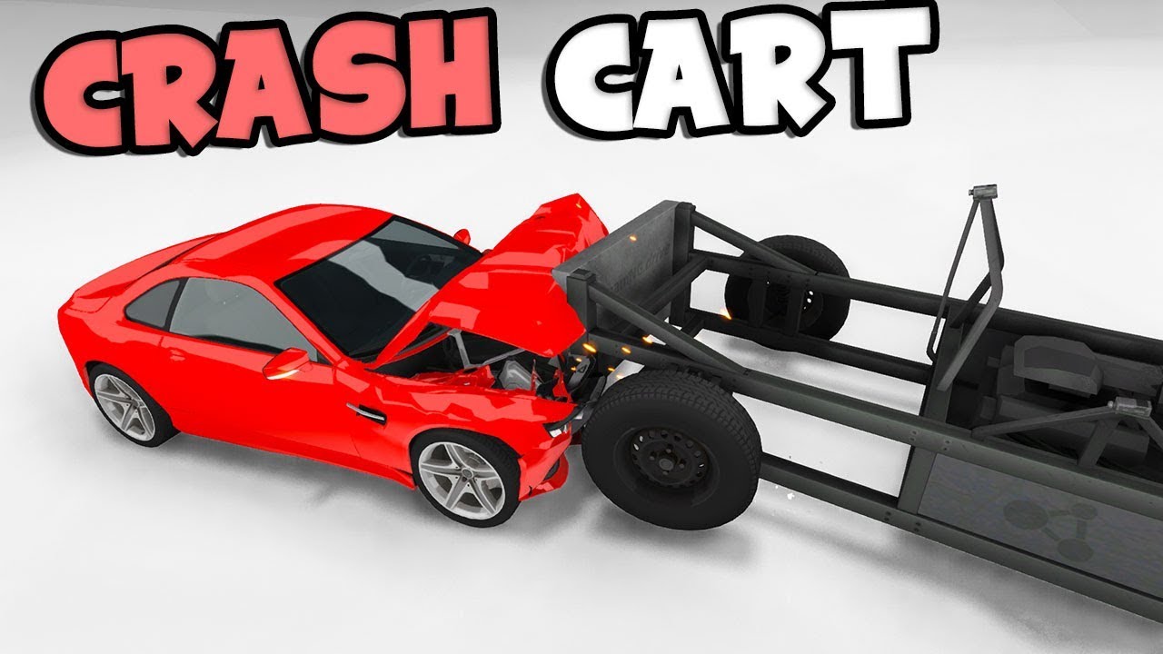 EXTREMELY Realistic Crash Testing with Crash Test Cart! -  BeamNG Drive