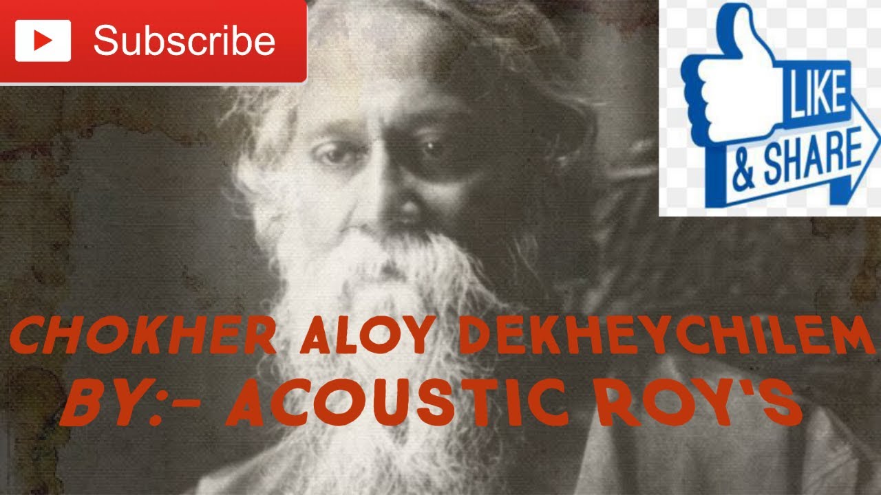 chokher aloy dekhechilem chokher bahire | Rabindra Sangeet | চোখের আলোয় দেখেছিলেম | Acoustic Roy's