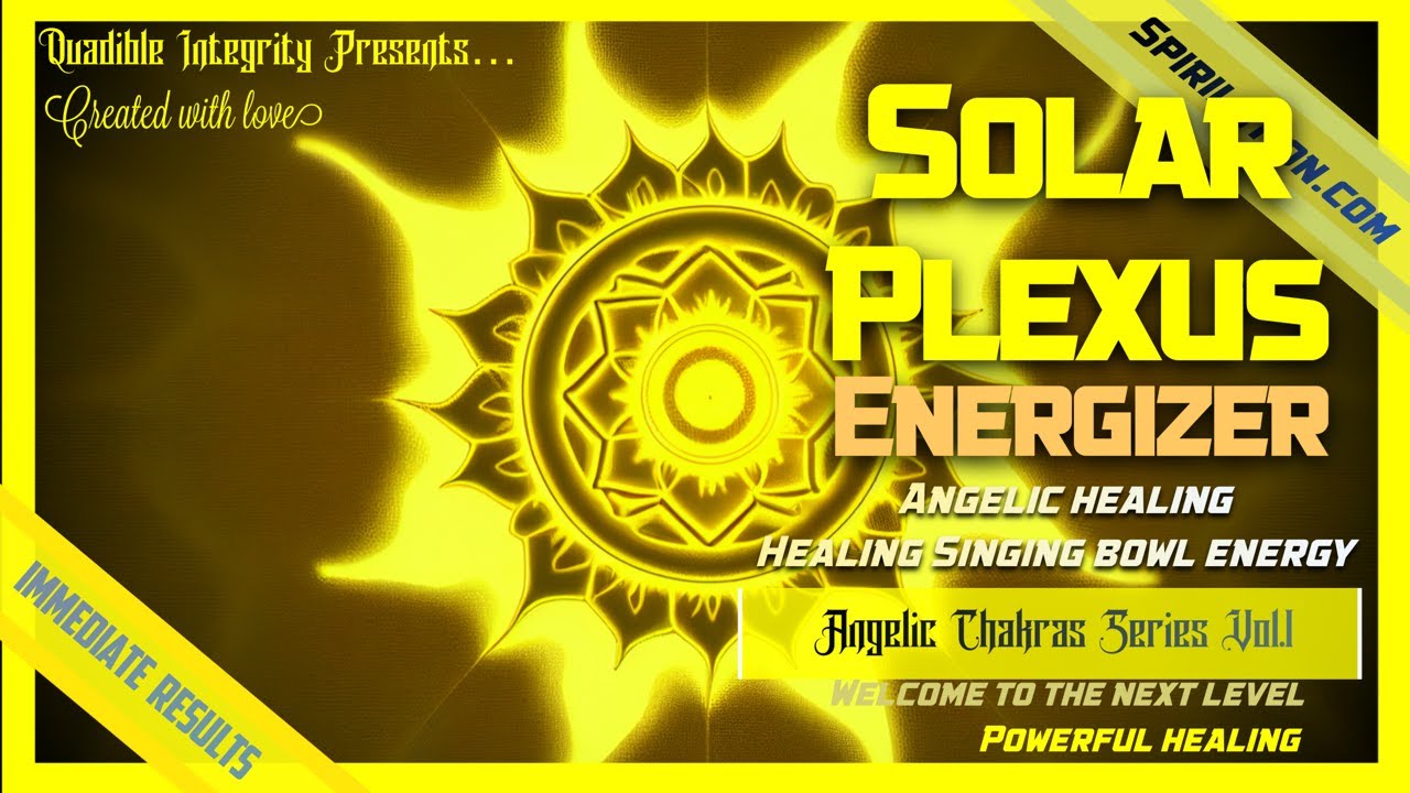 ★Solar Plexus Manipura Energizer★ (Angelic Singing Bowl Healing) 1111Hz