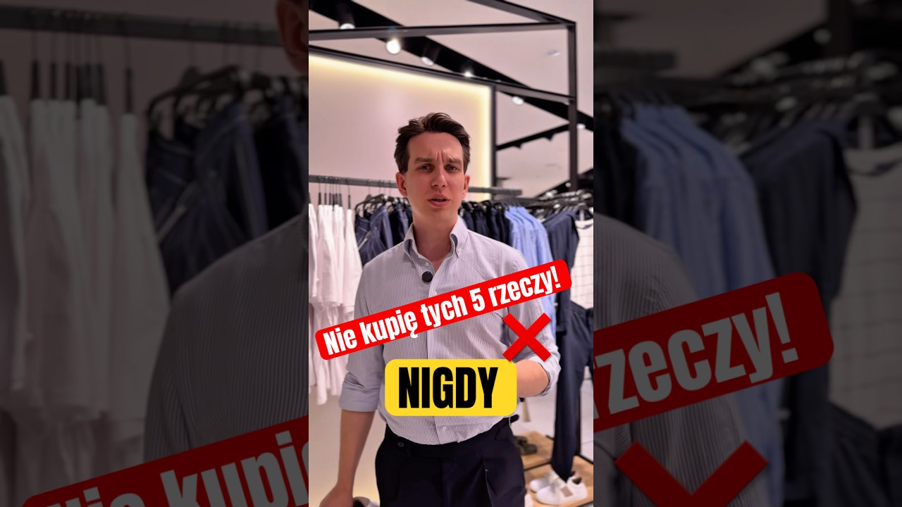 NIGDY nie będziesz elegancki, jeśli nosisz te 5 rzeczy ❌