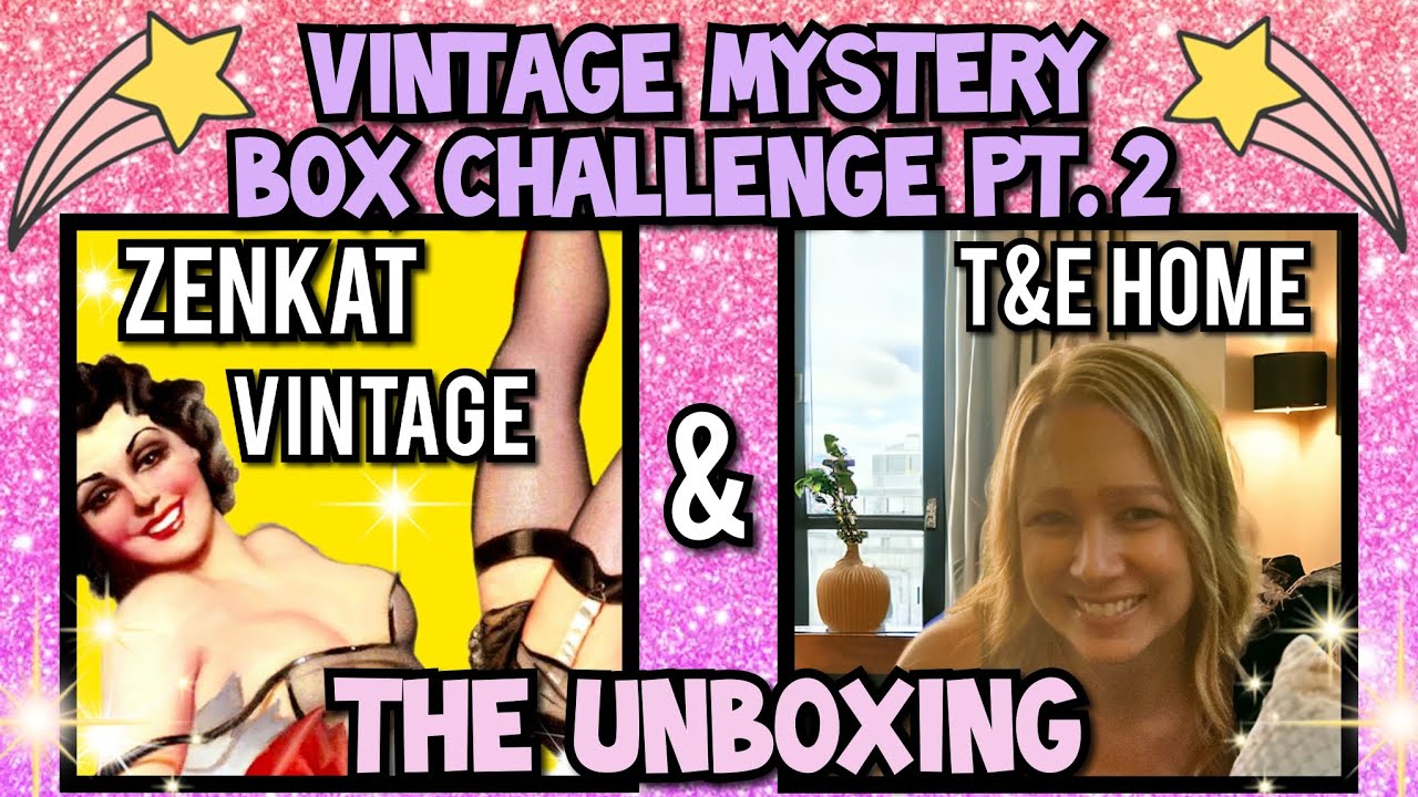 🌟Vintage Mystery Box Challenge Pt 2🌟 с @TandEsHome 🤯РАСПАКОВКА🤯 #canadianthrifter #vintageunboxing
