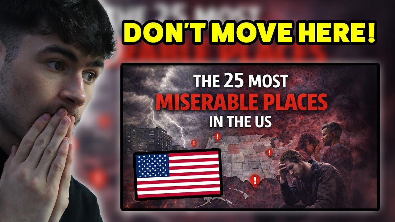 BRITS React to 25 Places in the USA to AVOID Moving To.