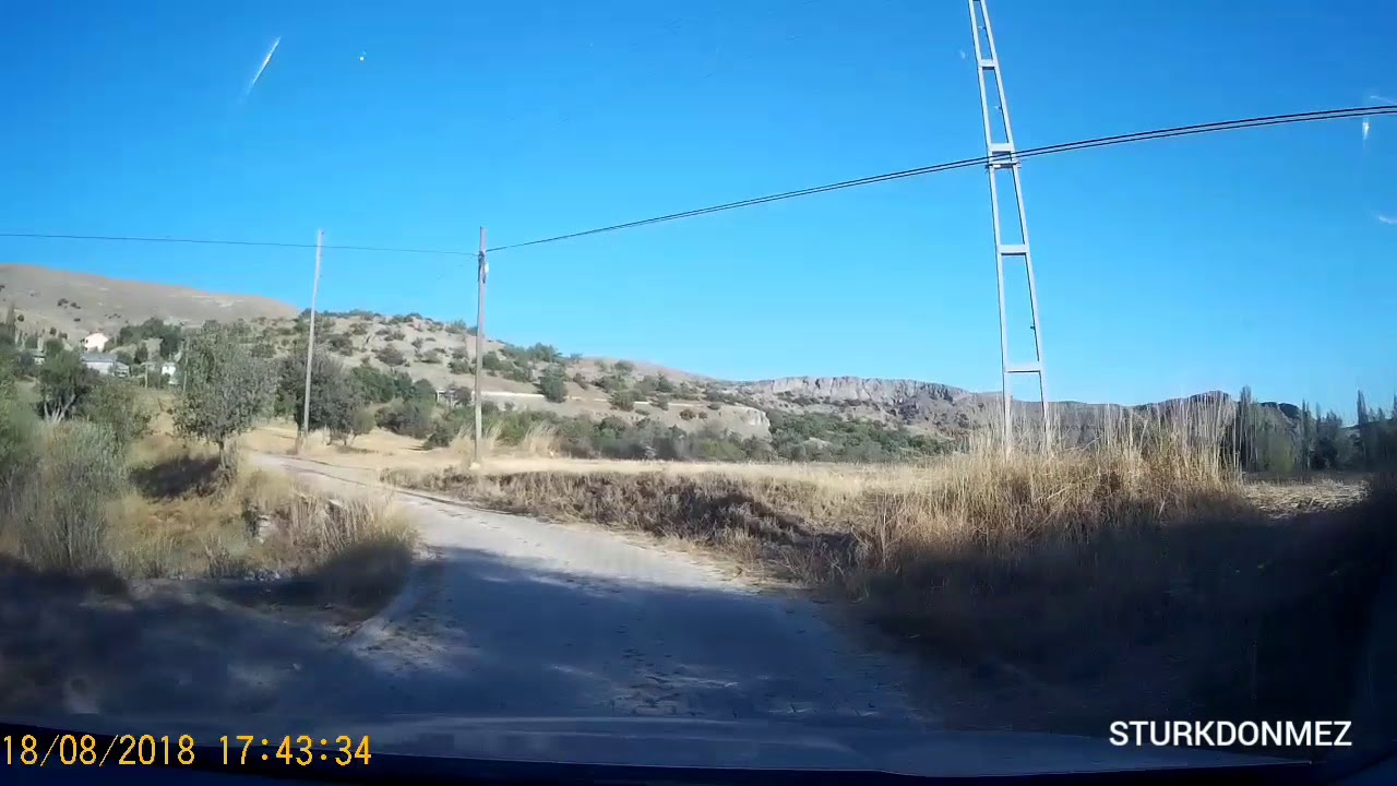 Balıklı ve Oruç Tarlası araç kamerasında