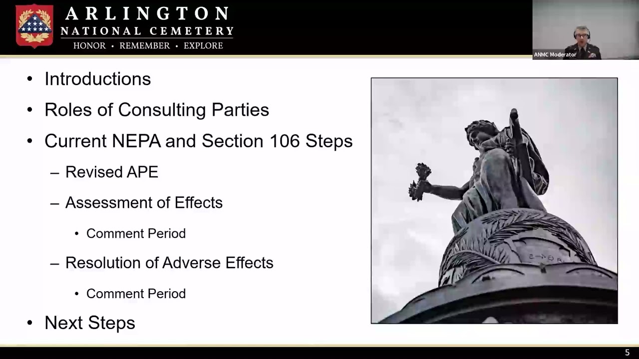 Confederate Memorial Removal, NHPA Section 106 Consulting Parties Meeting, October 18, 2023