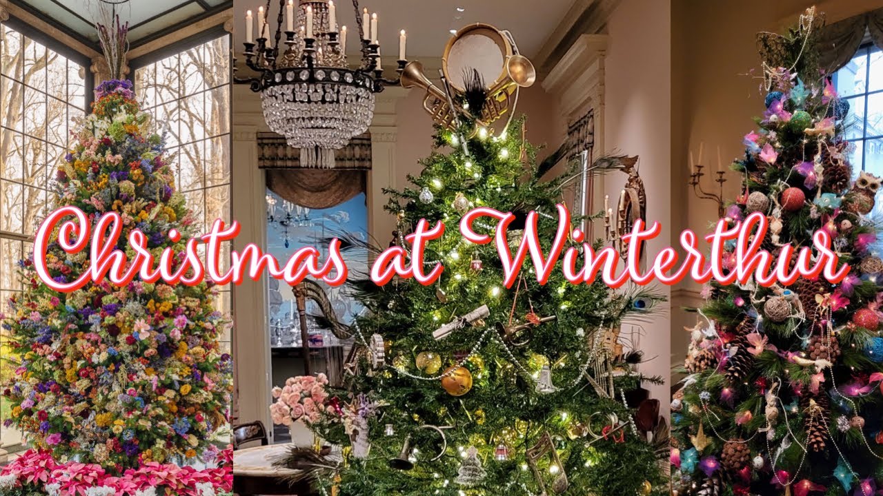 Christmas at Winterthur - Grand American Mansion Tour 🥹🎄🏠🎁