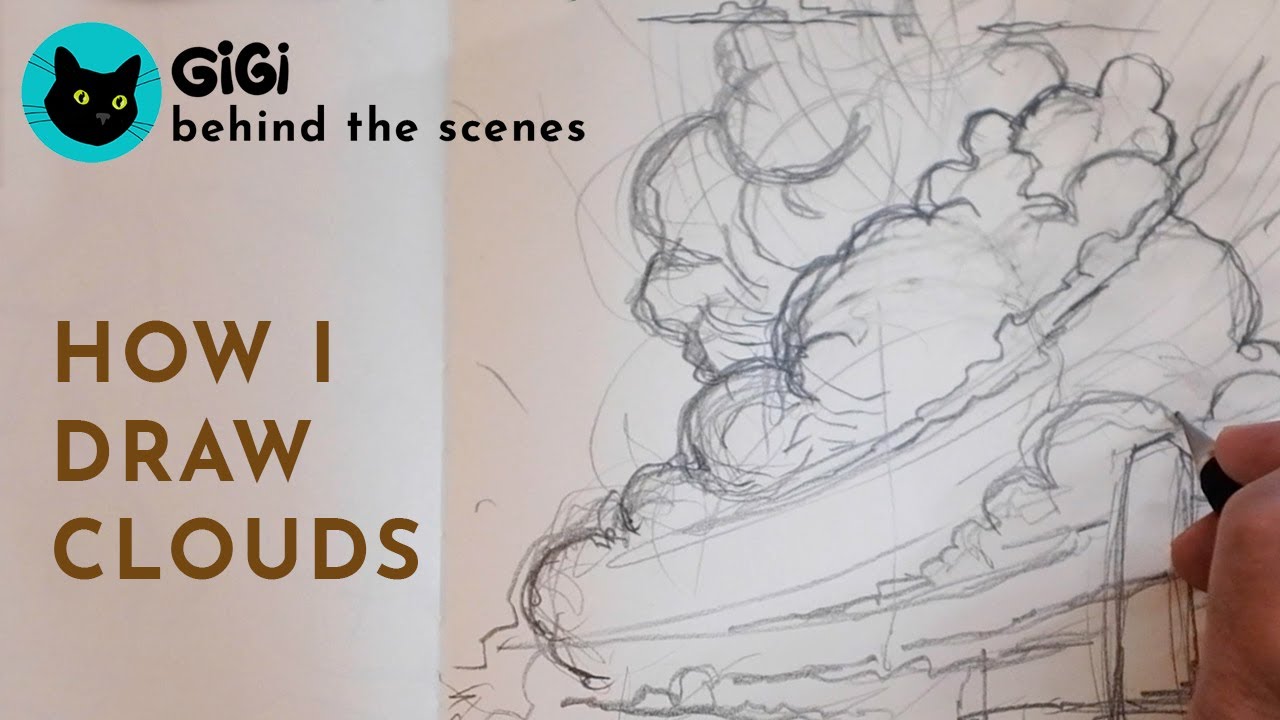 🎨 How I Draw Clouds | GiGi Behind the Scenes Tutorial