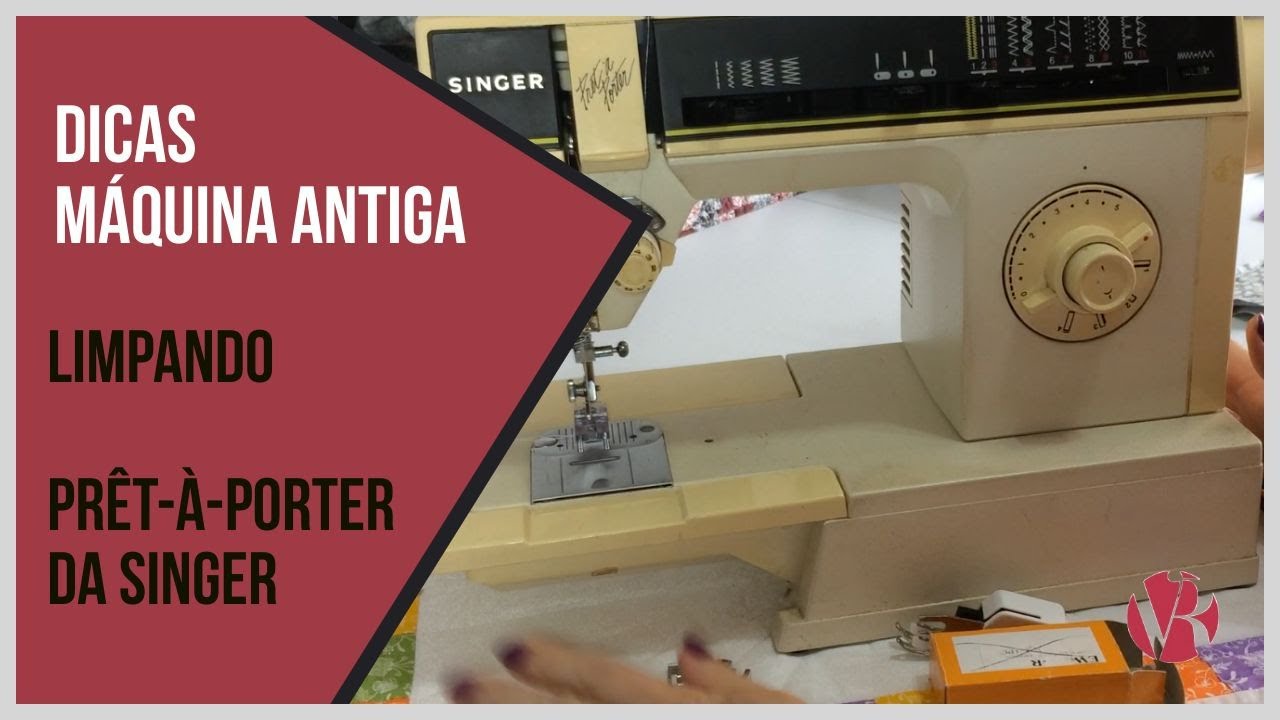 Máquina Antiga Singer Prêt-à-Porter 6630C - Como limpar a caixa de bobina