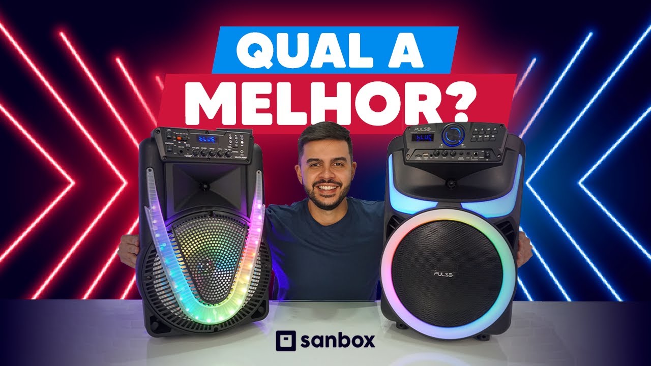 DUELO DE CAIXAS AMPLIFICADAS⚔️SP395 MULTILASER vs SP403 PULSE⚔️Quem Venceu?