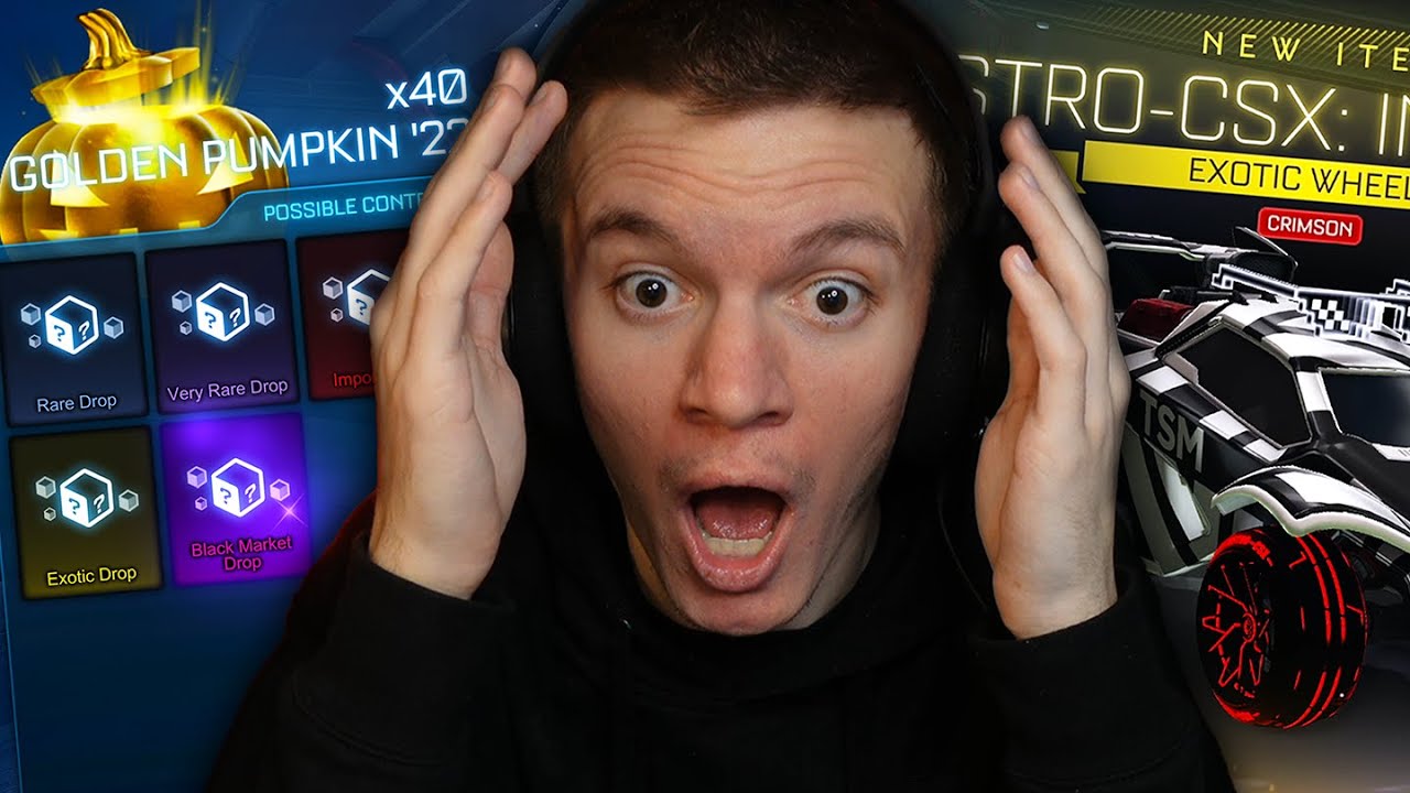 *INSANE* GOLDEN PUMPKIN '22 CRATE OPENING IN ROCKET LEAGUE!