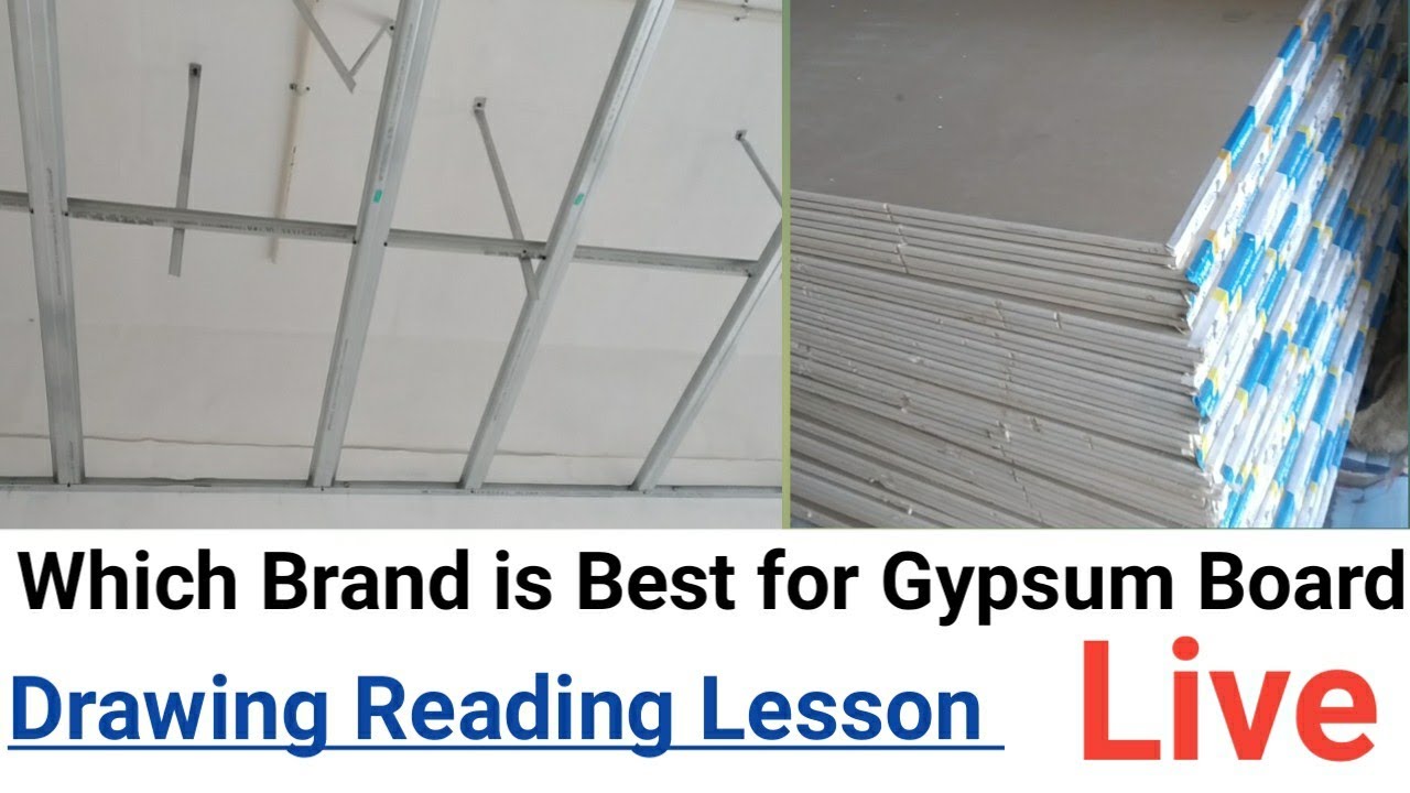 Best Brand For Gypsum False ceiling  | Material Specification | Installation Process | Drawing Tips