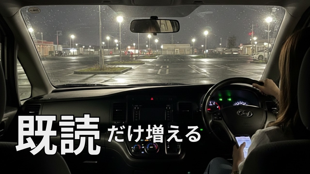 【関わりたくない】送迎終わりに既読だけ増える夜