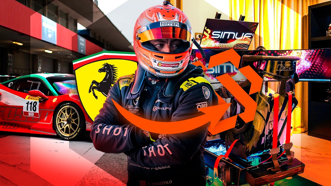 El simulador que deja sin palabras a un piloto Ferrari 😱