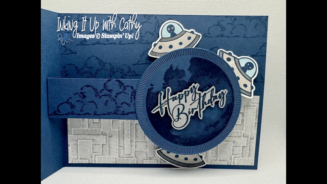 Rotating Pop Up Card Using Stampin' Up!'s  Flying By