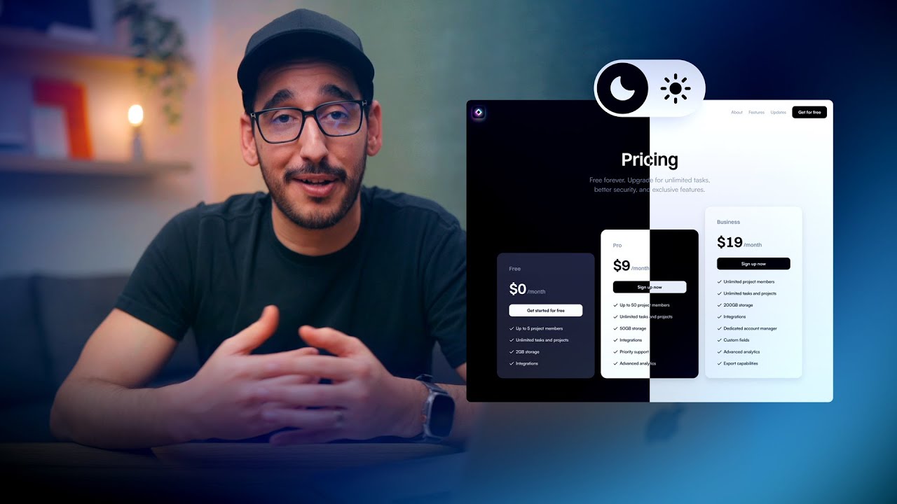 Светлые и тёмные темы в Framer (Основы, Урок 20)