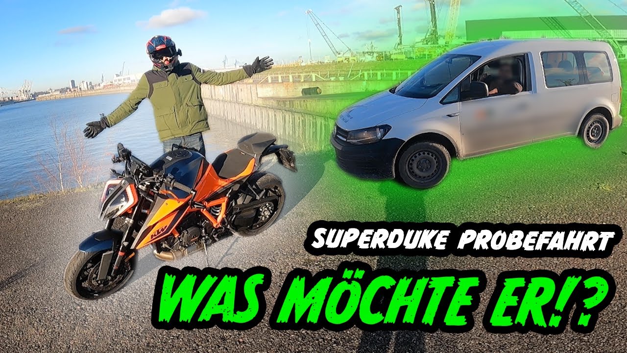 Erste 1290 Superduke Fahrt & direkt Security!