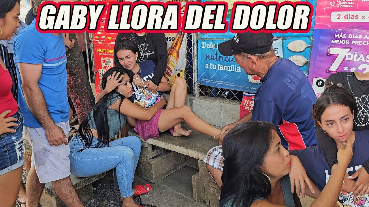 Gaby llora del dolor y no aguanta.