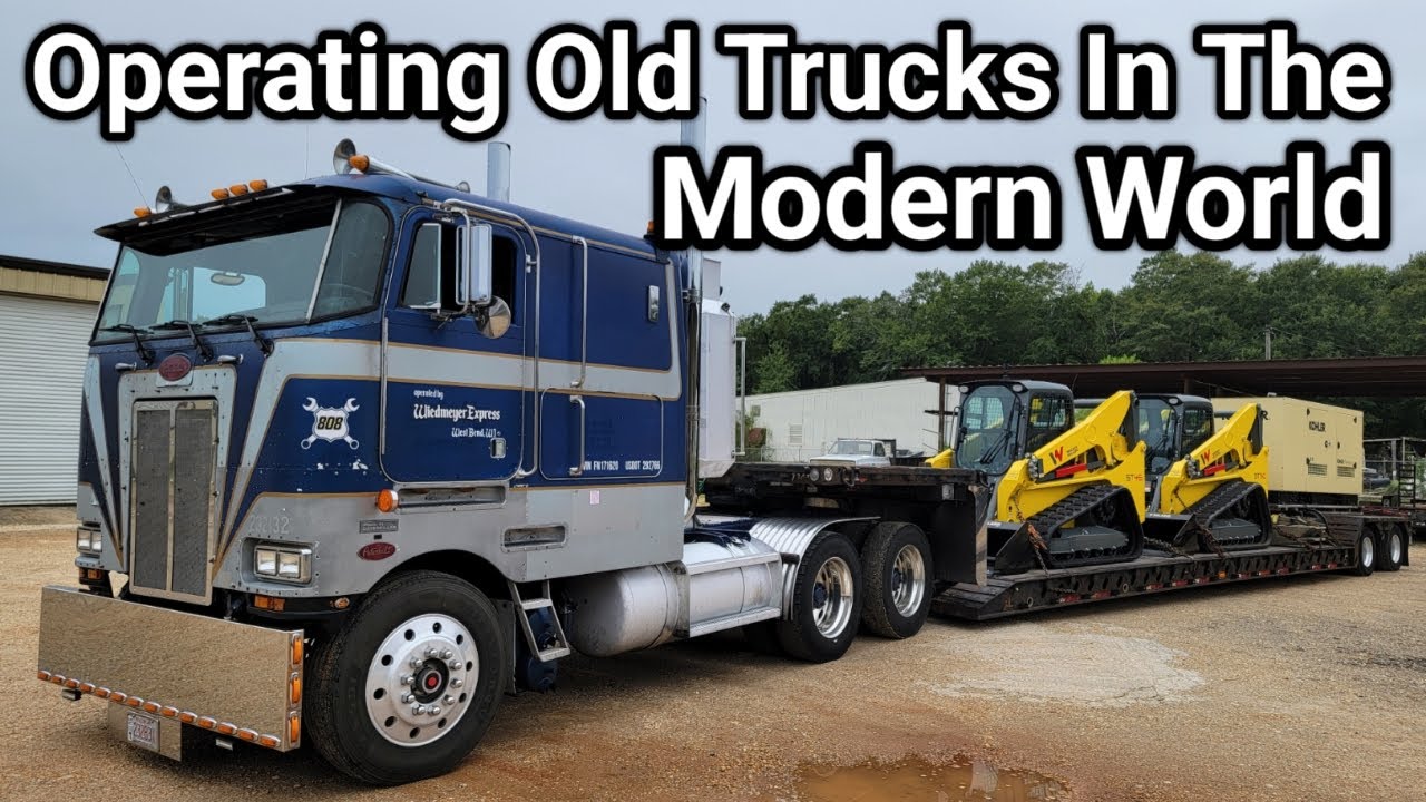 Cabover Peterbilt Putting In Work In Modern Times.  2 Of 3 Stops Delivered