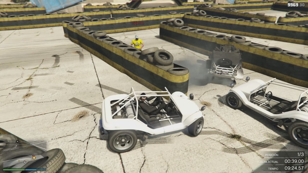 GTA 5 ONLINE - CARRERA EN UN CIRCUITO DE KARTS!! - CARRERA GTA 5 ONLINE