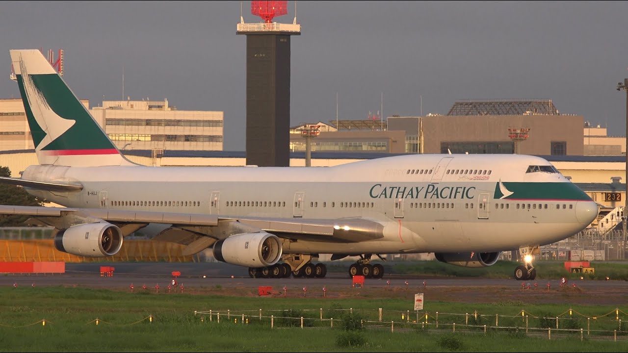 Goodbye 747 Cathay Pacific Boeing 747-400 B-HUJ Takeoff from NRT 16R