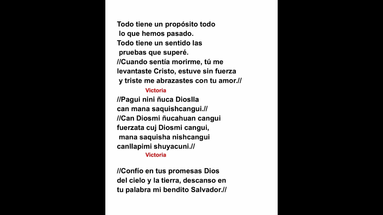 Todo Tiene Un Propósito (Coro Amigas De Jesús ♥️♥️♥️