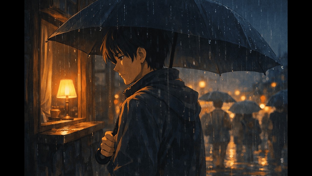 Tu Ab Saath Nahi Hai 💔 | A Heart-Touching Sad Song | Ghibli Style Rain Video