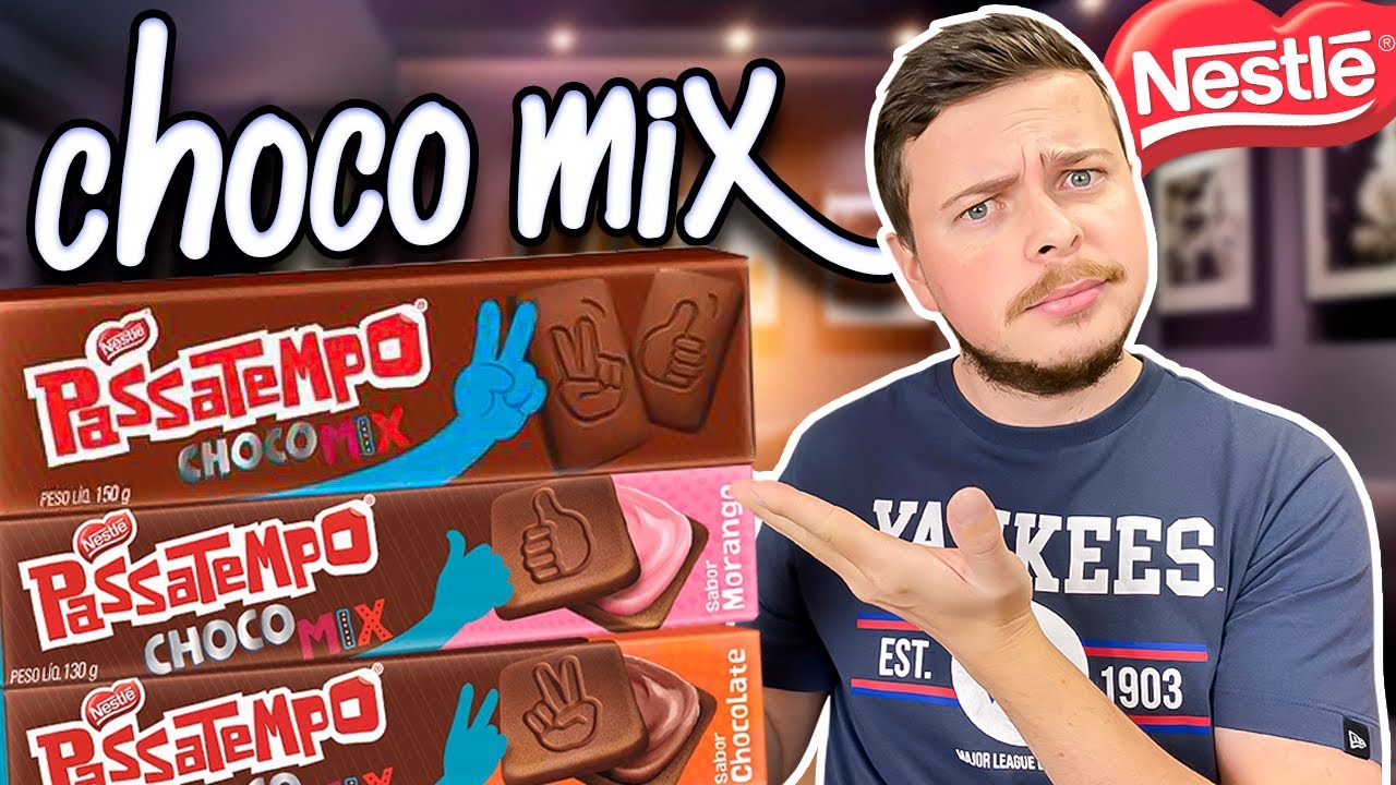 CHOCOMIX PASSATEMPO SABORES DE MORANGO / CHOCOLATE E SEM RECHEIO &ndash; QUAL &Eacute; A MELHOR?