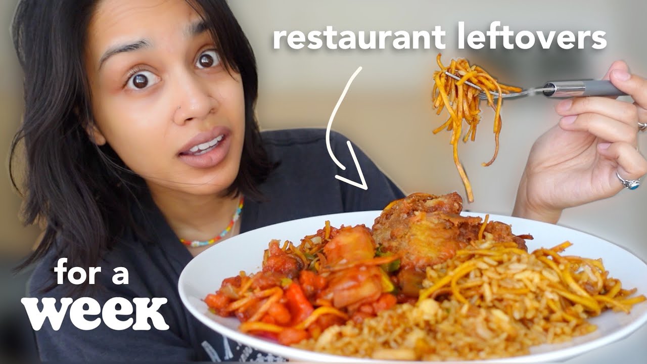 i only ate restaurant leftovers for a week *shocking results*