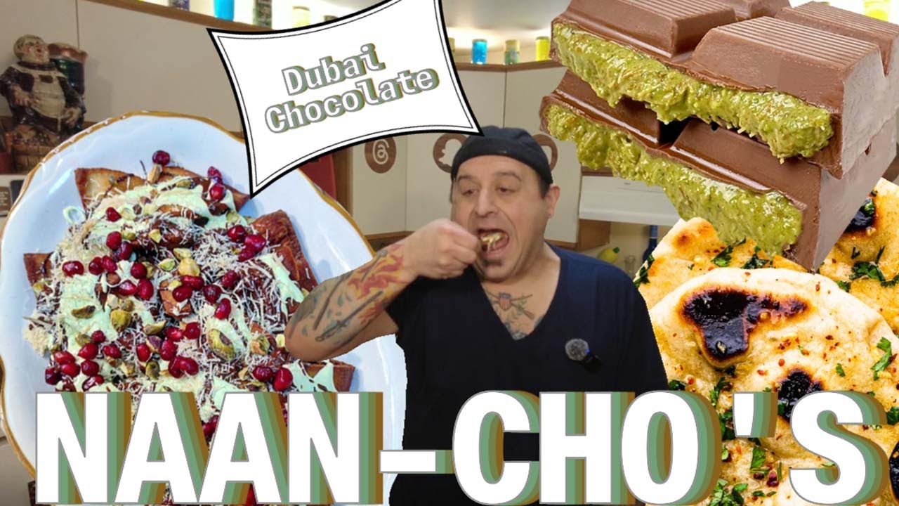 Dubai Chocolate Naan-chos 2026 Super bowl Dessert