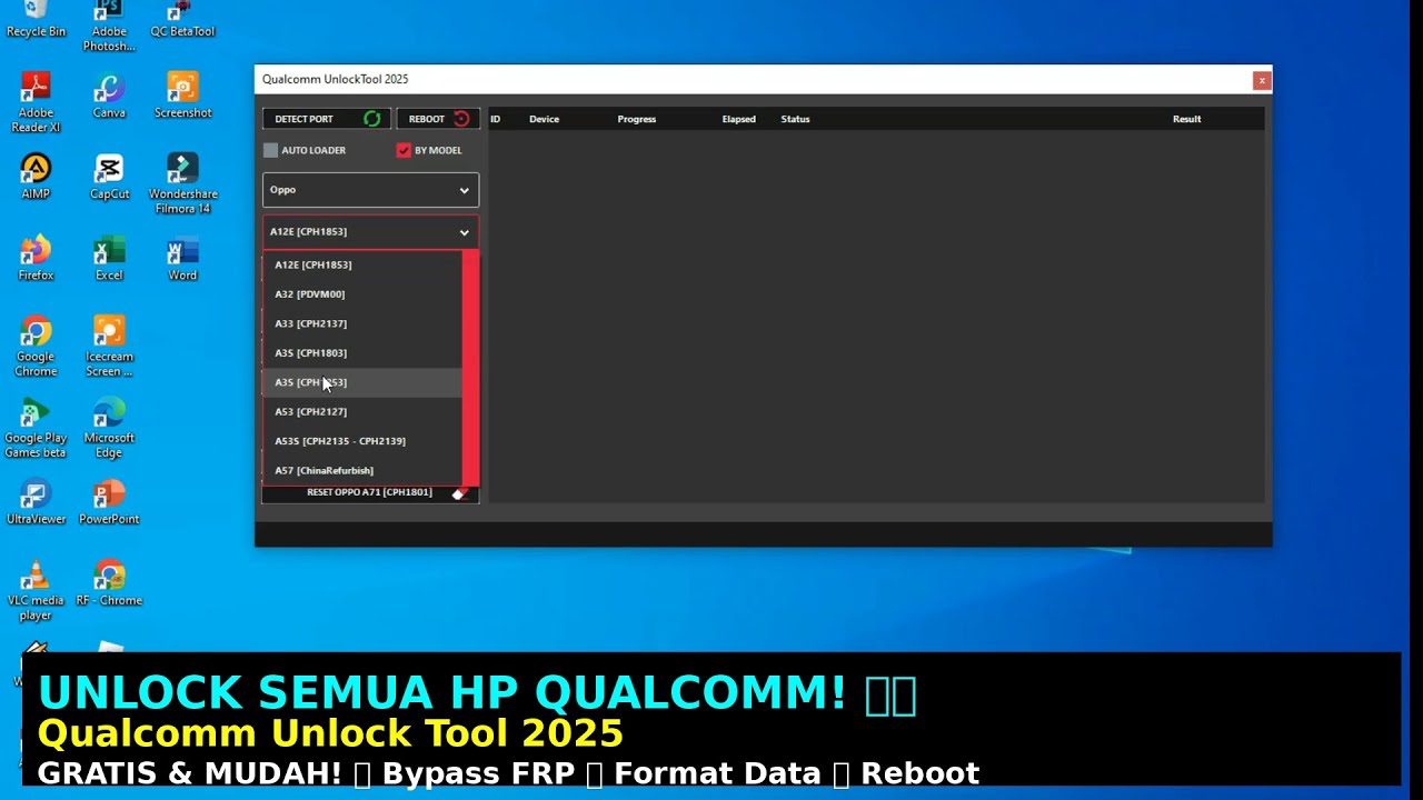 Wow 🔓 Qualcomm Unlock Tool 2025 - Alat GRATIS untuk Unlock HP Qualcomm! 🚀🔥