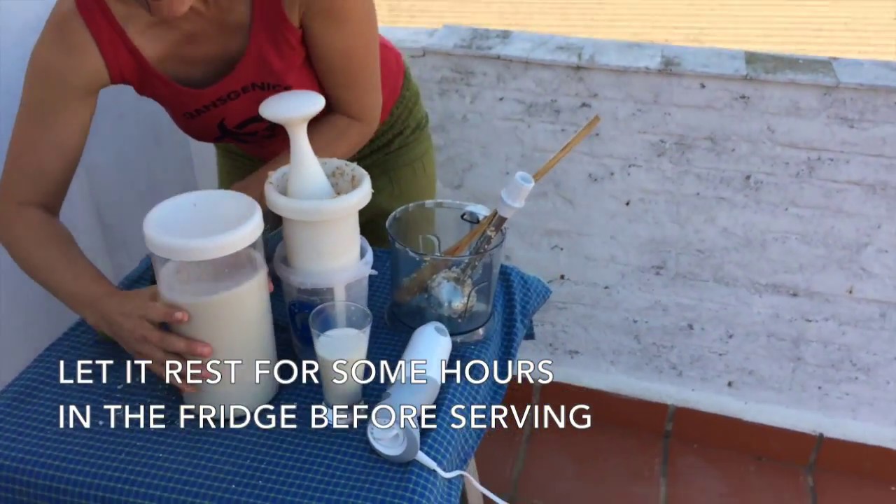 How To Make Tigernut Milk (Spanish 