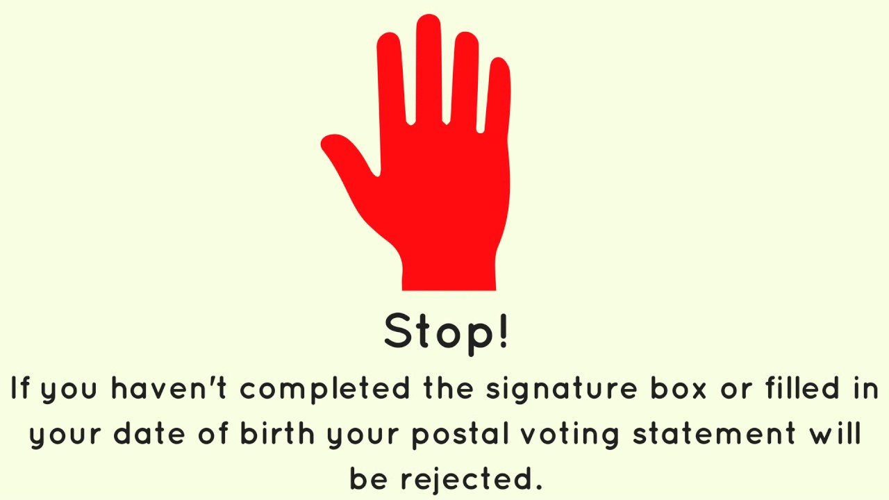 Postal voting guide - local government elections