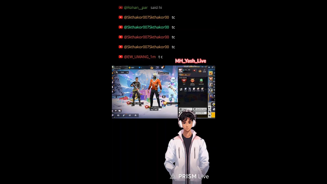 MH_Yash_Live 4vs4 giveaway