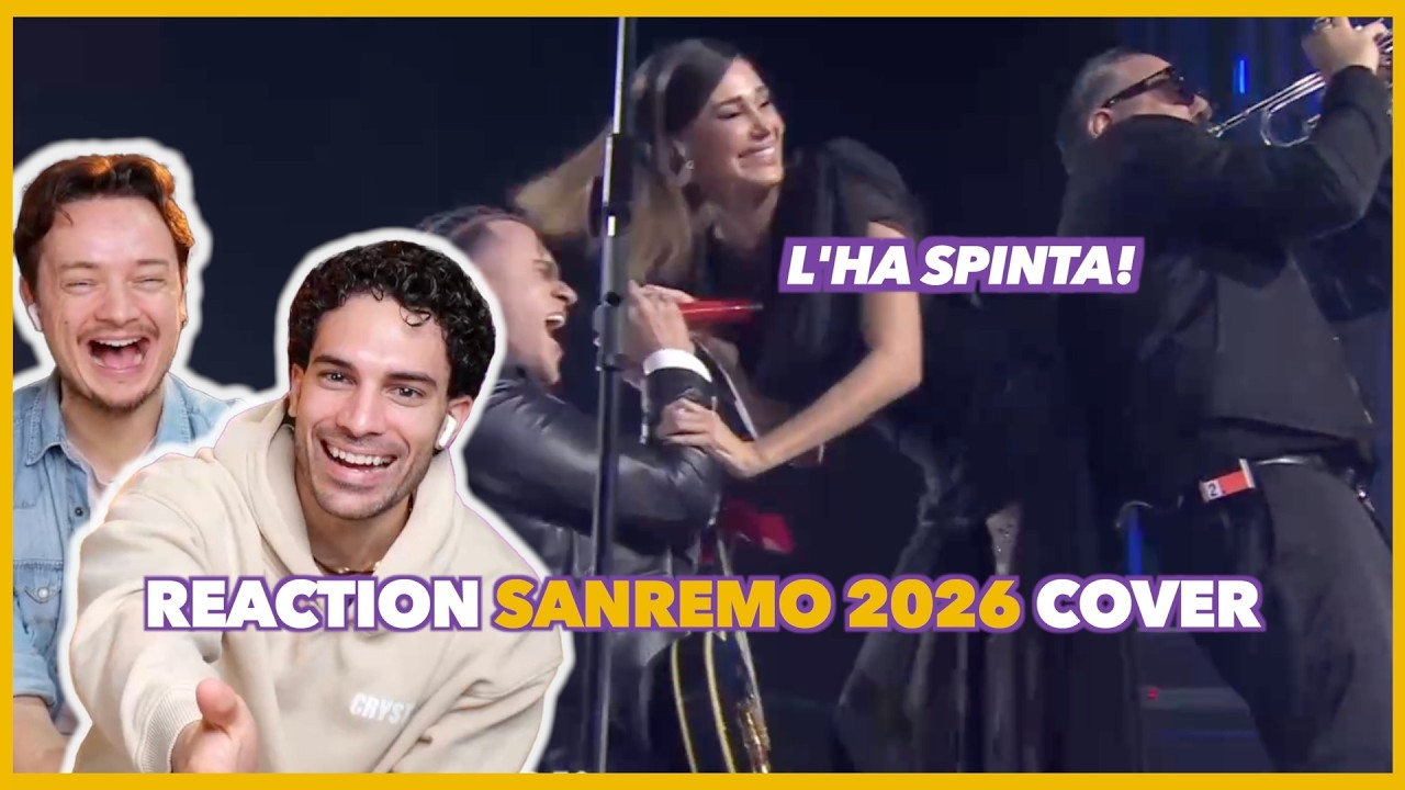Belen è quasi caduta! 😳 Reaction Sanremo 2026 Serata Cover