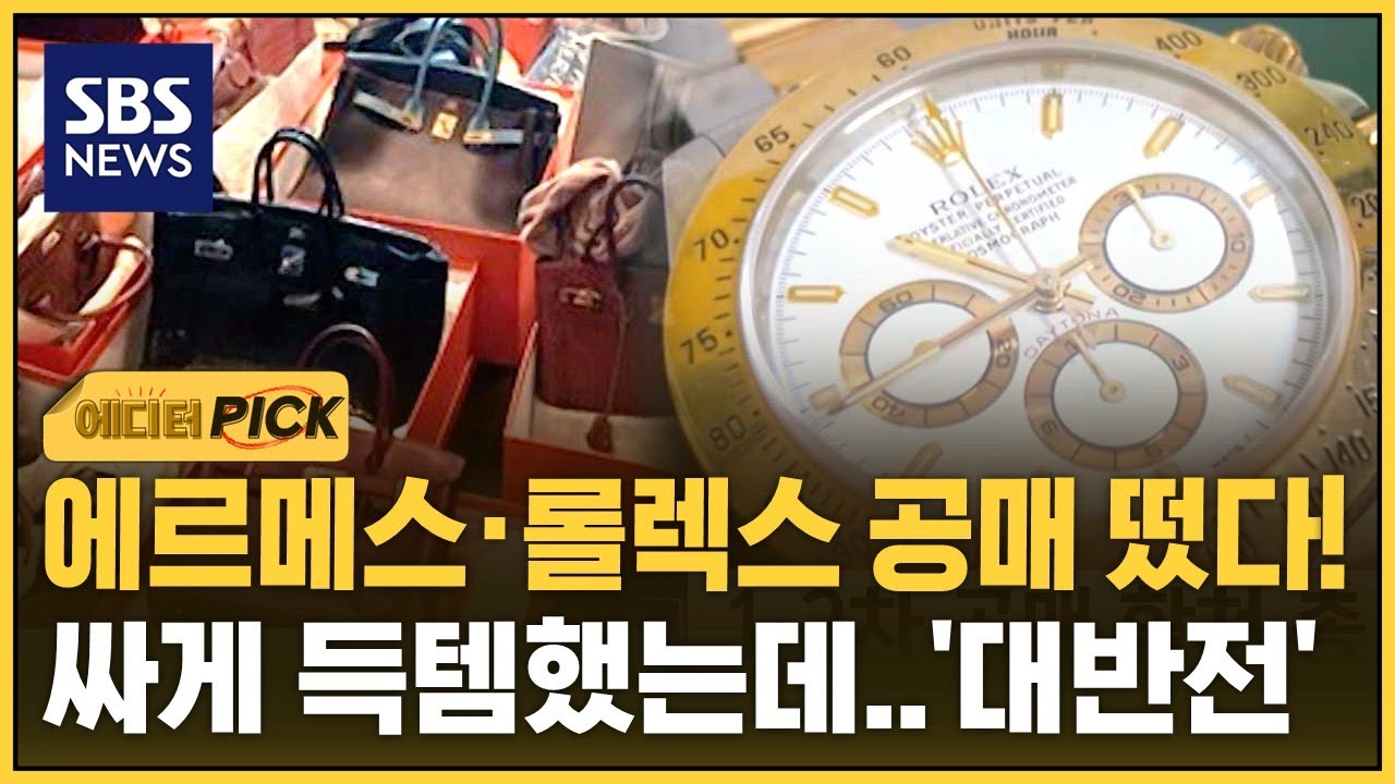에르메스·롤렉스 공매 떴다!…싸게 득템했는데 '대반전' / SBS / 에디터픽