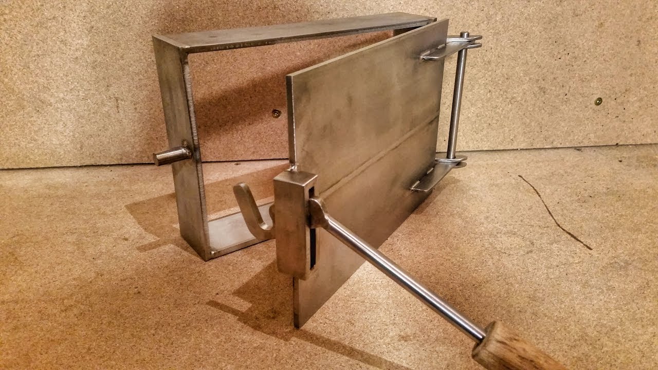 Feuerklappe, Ofentür aus Edelstahl - Smoker selber bauen - Projekt Edelstahl Smoker #2