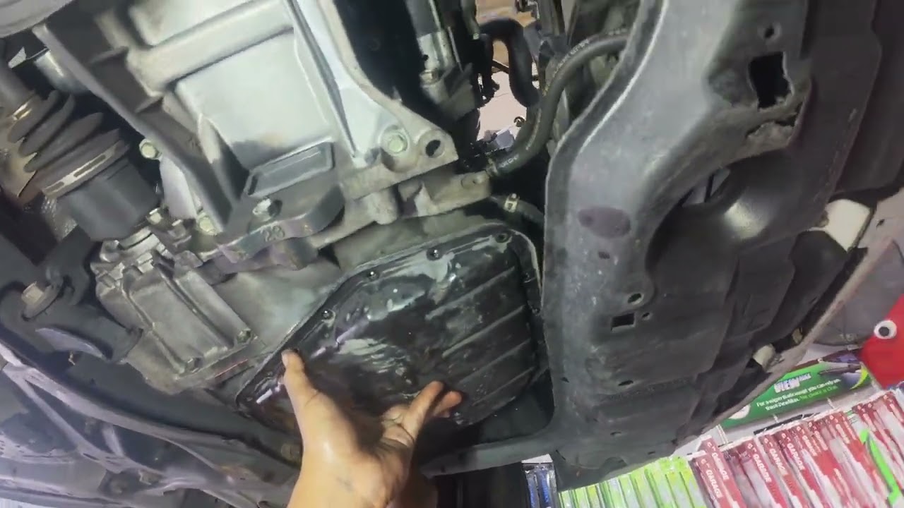 Transmission service on Toyota Yaris.