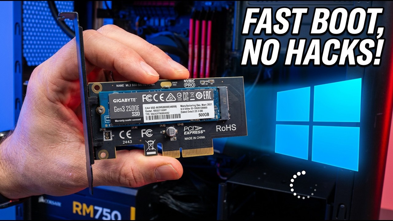 Нет разъема M.2? Загрузил Windows с NVMe через PCIe-адаптер (без модификации UEFI)