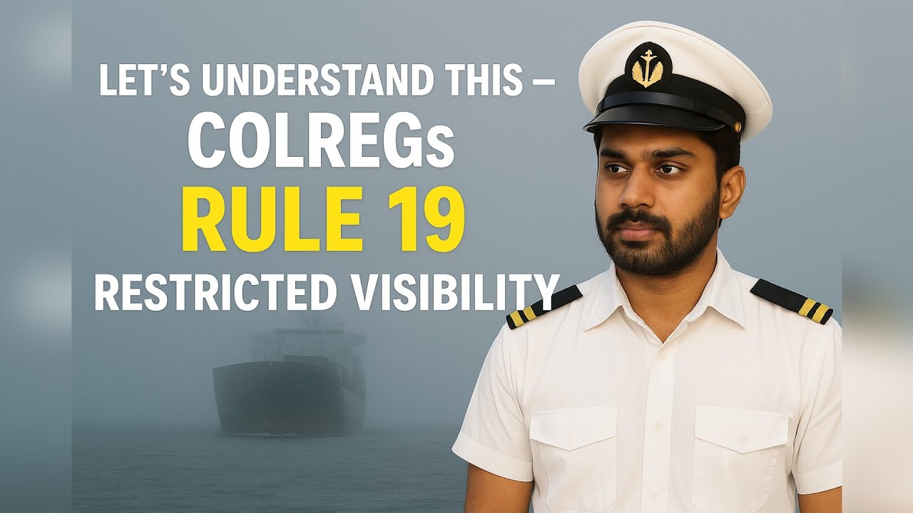 COLREGs Rule 19 Restricted Visibility | Complete Explanation for Seafarer & Officers, RV