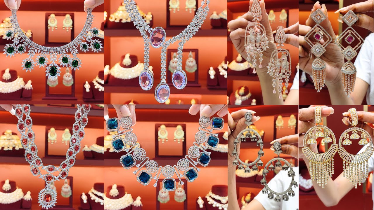 Exclusive AD Jewellery Collection 2023 | Best Premium Quality American Diamond Jewellery in Delhi