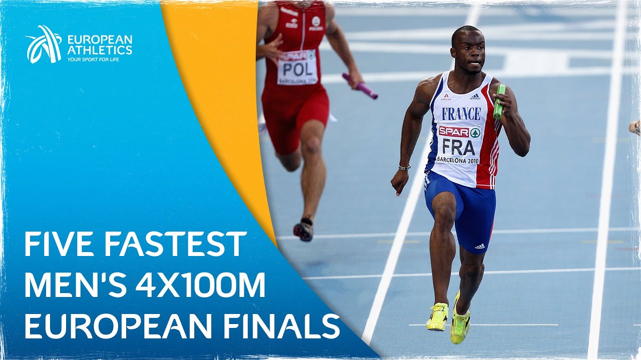 FASTEST FIVE - The Five Quickest Men's 4x100m Finals in European Championships History