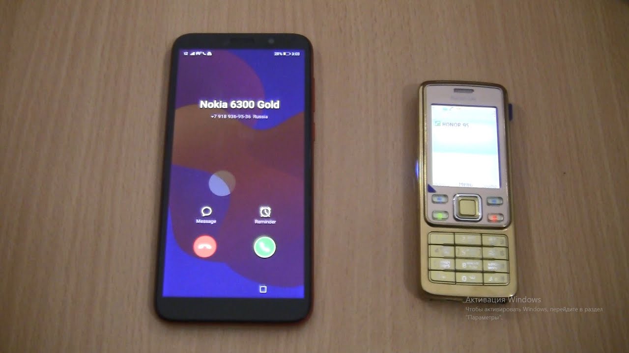 Incoming call & Outgoing call at the Same time HONOR 9S +Nokia 6300 Gold