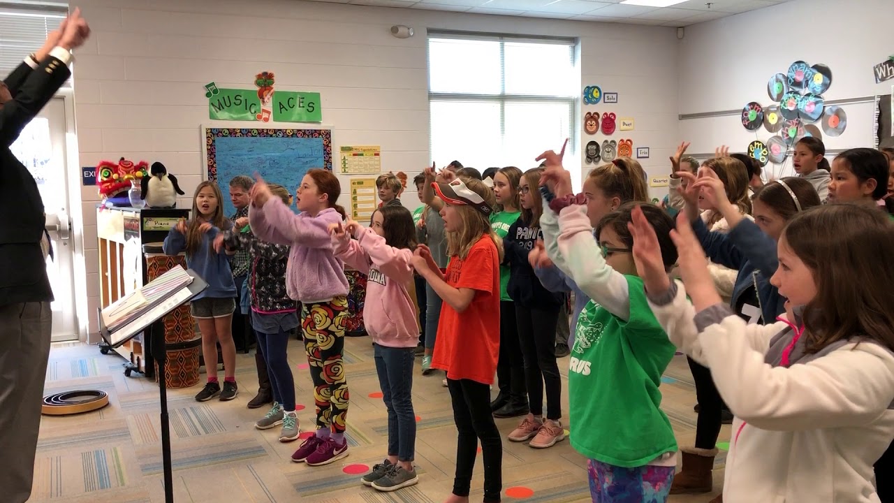 Abbotts Creek Elementary Choral Students Warm Up