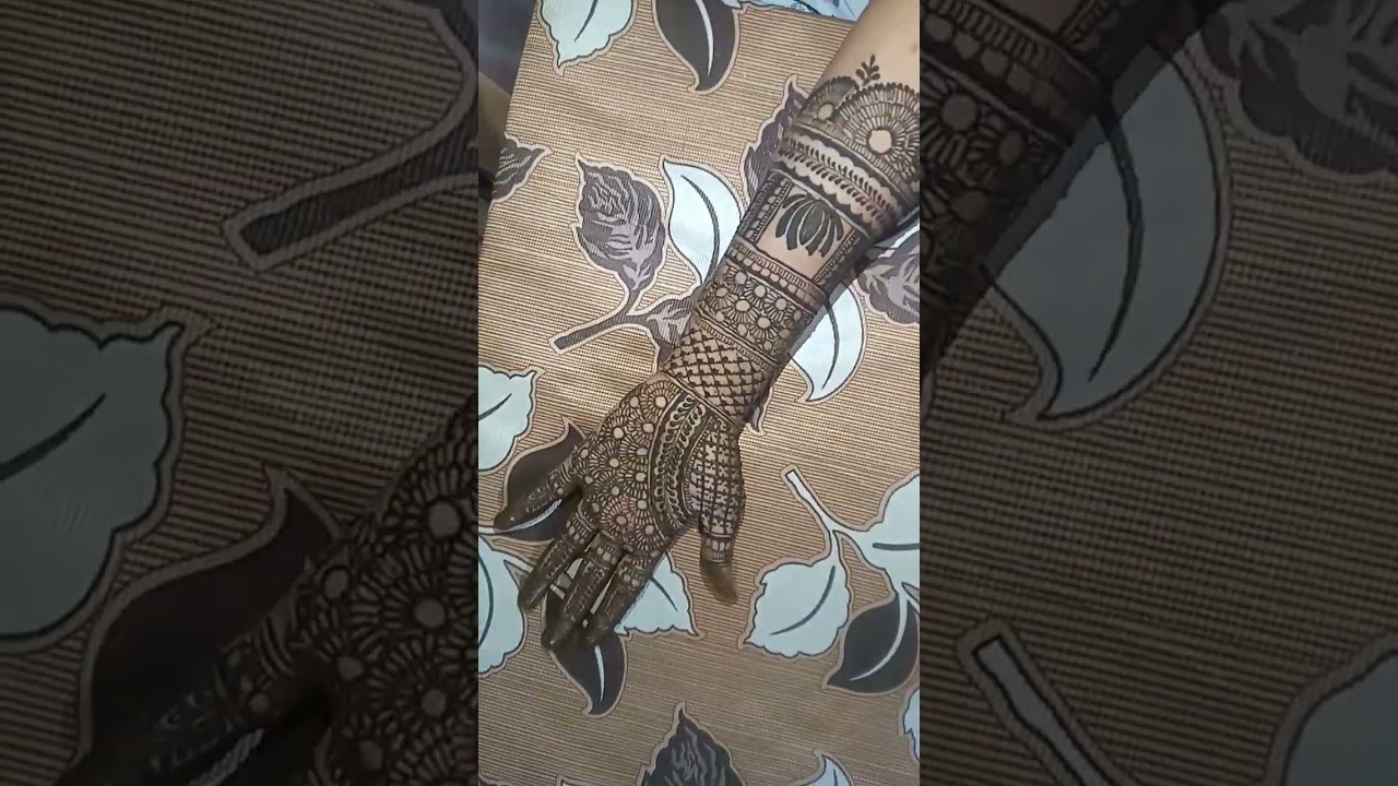Easy step by step Mehandi, full hand mehandi design #mehandi