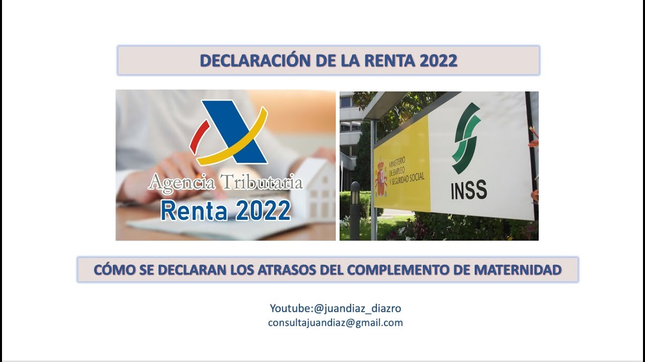 Còmo se declaran los atrasos del Complemento de maternidad