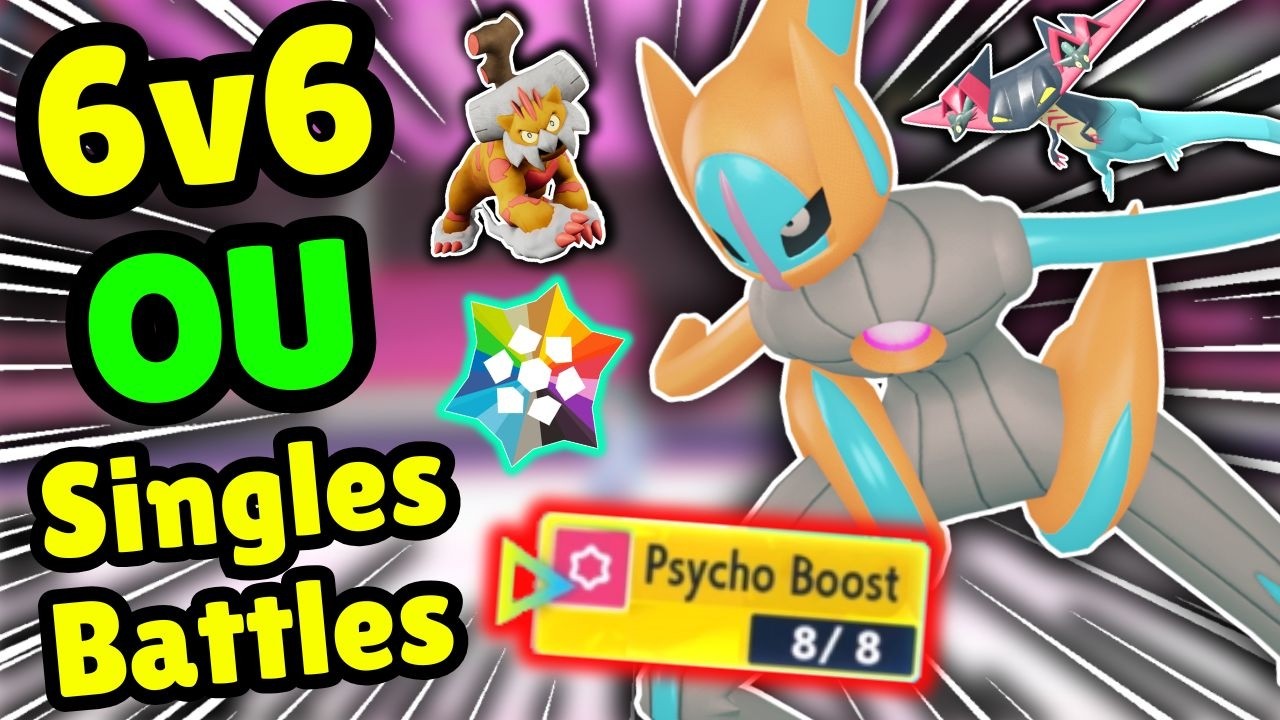 Pokemon 6v6 Smogon: Избитые одиночные командные бои! OU Wi-Fi-сражения прямо в игре! Скорость Део...