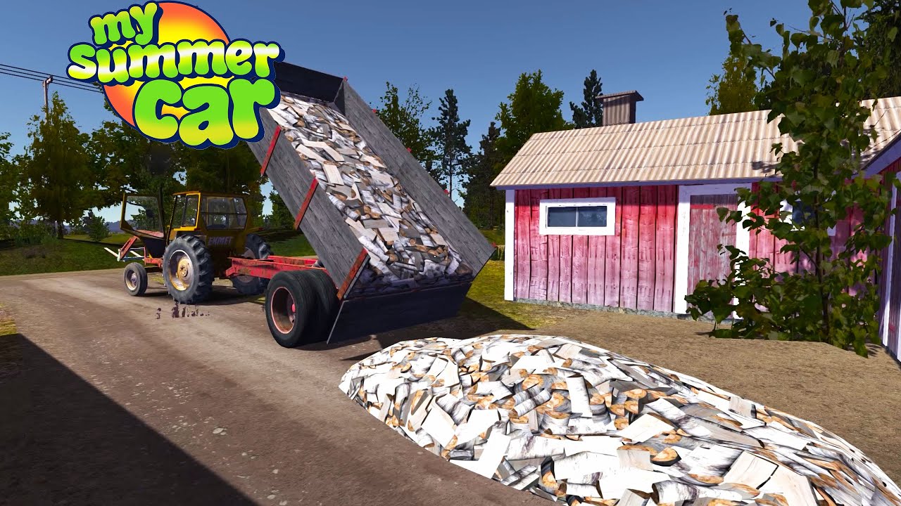 MAKING BIG MONEY - SELLING FIREWOOD - My Summer Car Story [S4] #172 | Radex
