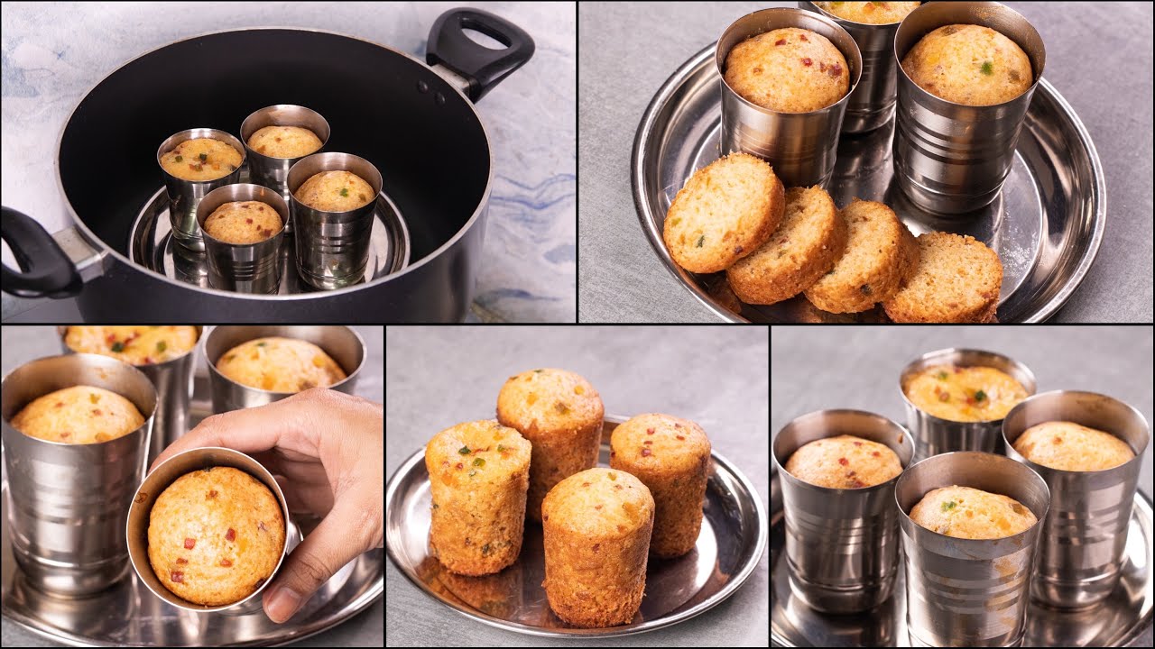 VANILLA TEA CAKE IN GLASS | TEA CAKE WITHOUT OVEN IN GLASS | EGGLESS TEA CAKE | N'Oven