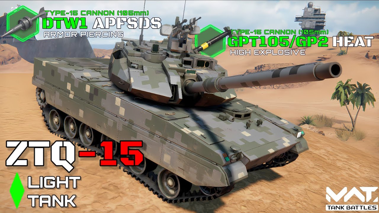 ZTQ-15 Light Tank! January VIP Battlepass Vehicle! - MWT Tank Battles